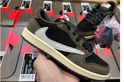 (KIDS)TRAVIS JORDAN 1 CQ4277-0011 'MOCHA' SCOTT AIR LOW X 1107